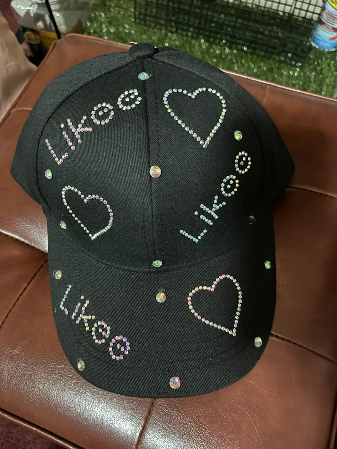 Black Rhinestone Baseball Cap - photo 5