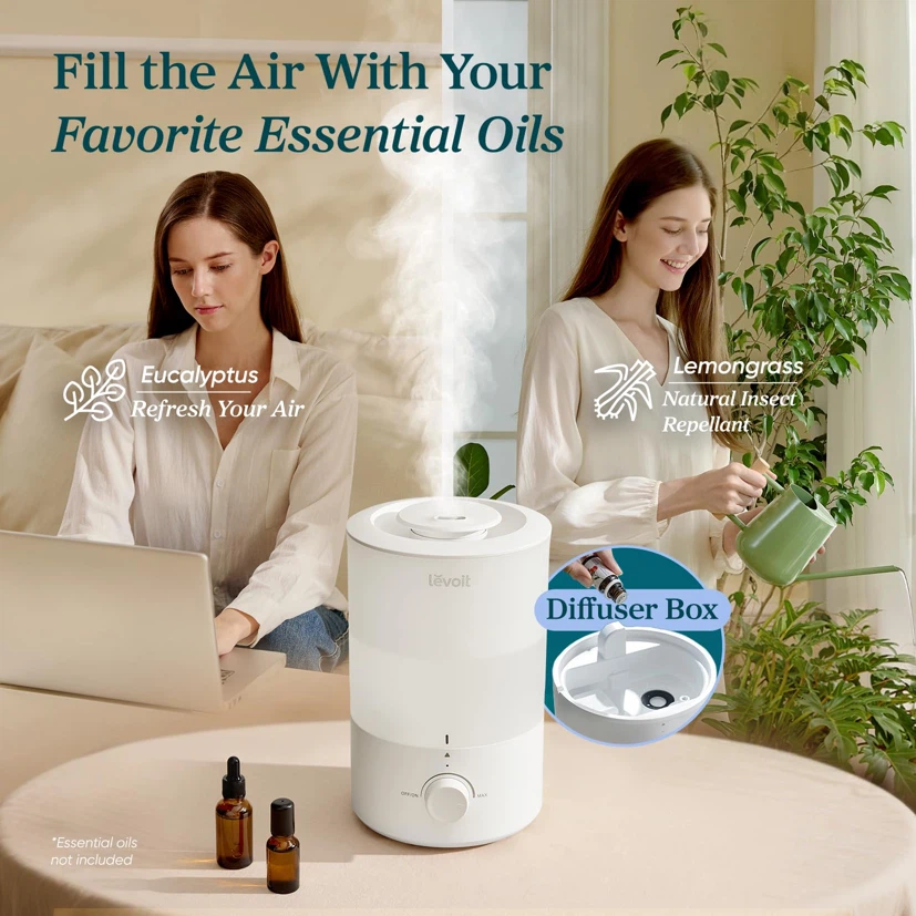Levoit Humidifiers for Bedroom Large Room, 3L Top Fill - photo 4
