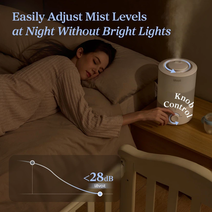 Levoit Humidifiers for Bedroom Large Room, 3L Top Fill - photo 5