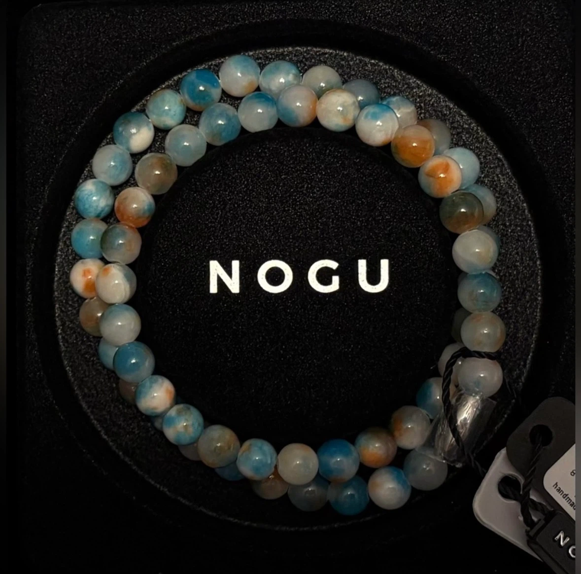 💙🧡NOGU Blue Dragon Grain Agate Wrap 🧡💙