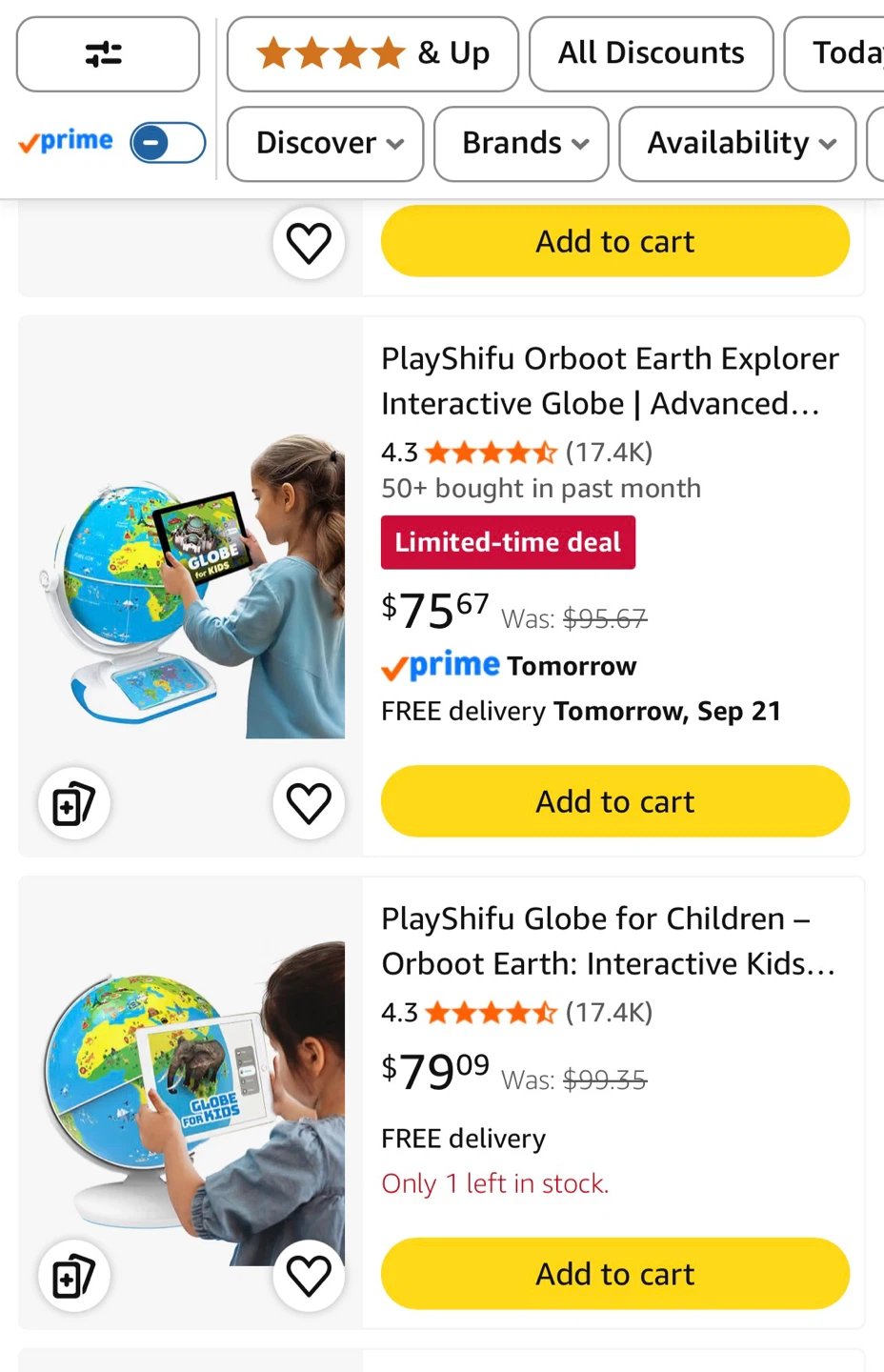 PlayShifu Orboot Earth and Mars Interactive Globes - photo 2