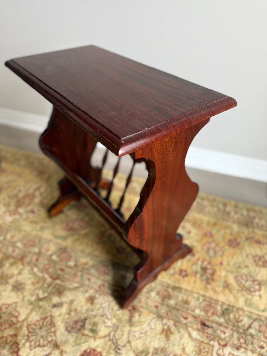 Vintage Wood magazine rack