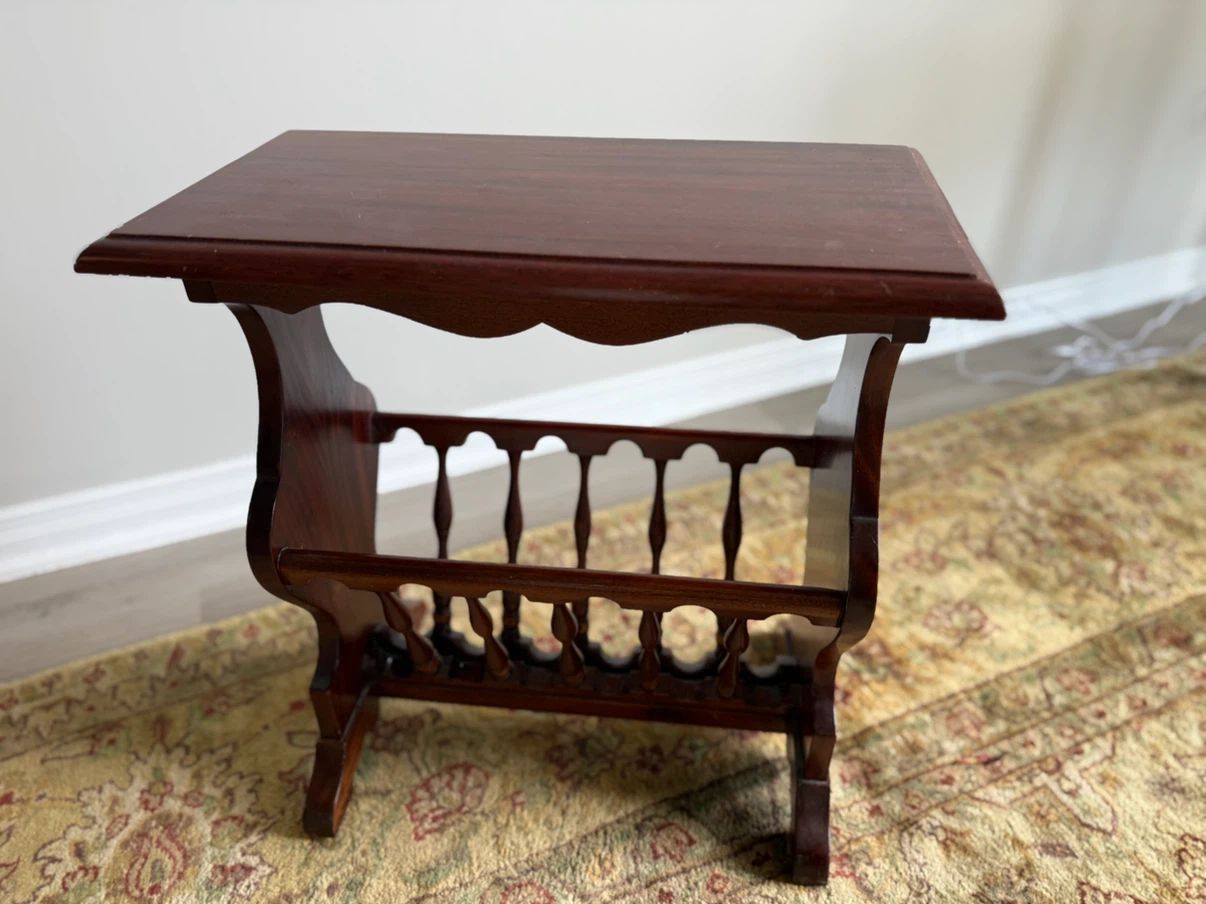 Vintage Wood magazine rack - photo 2
