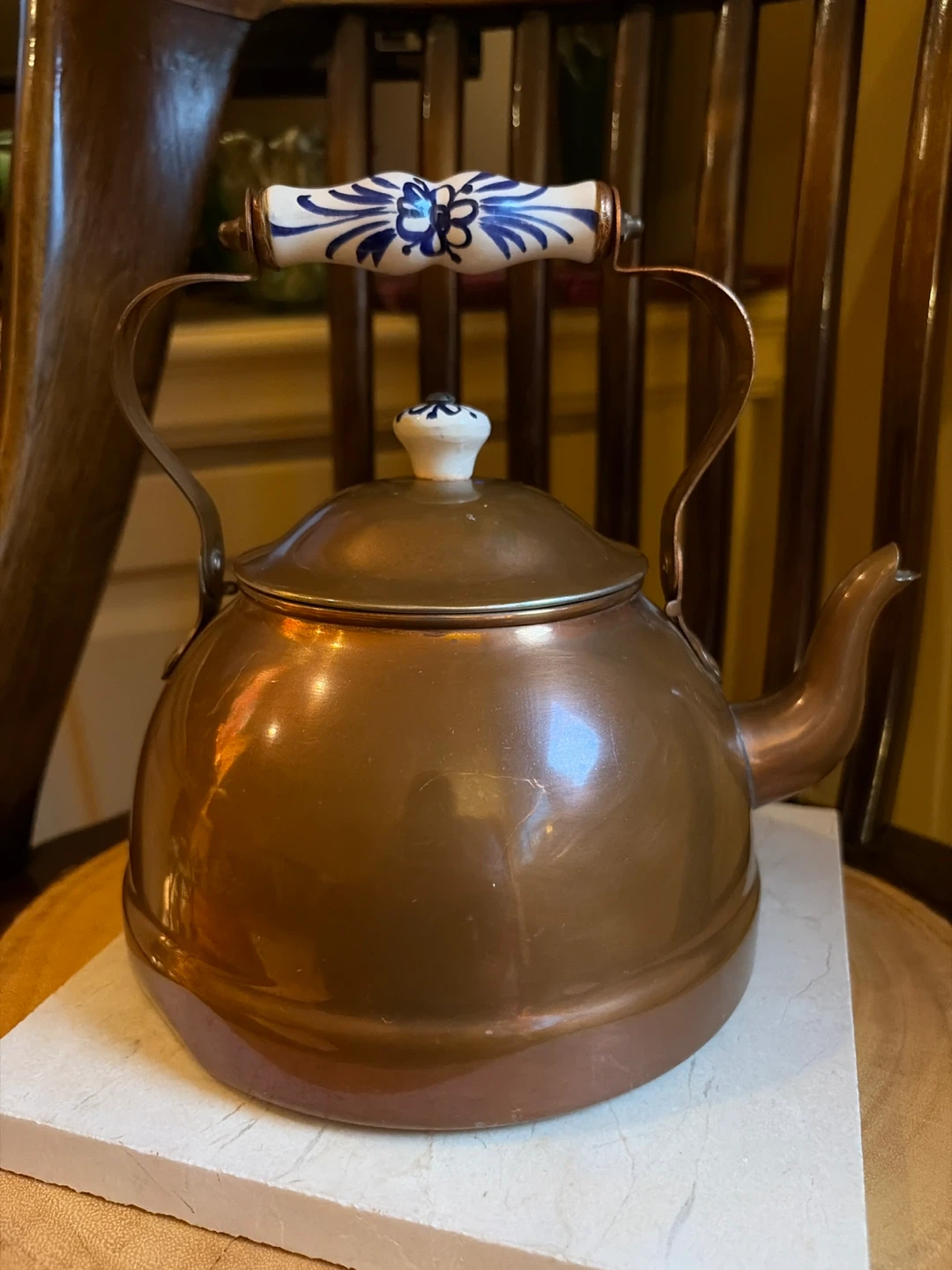 🏈Beautiful Copper Tea Kettle from Portugal - photo 2