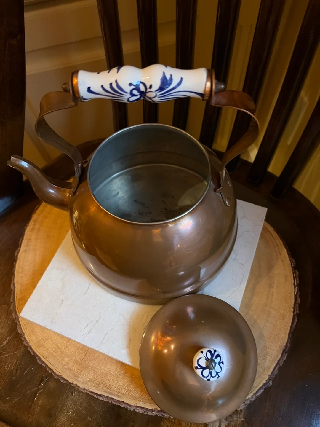 🏈Beautiful Copper Tea Kettle from Portugal - photo 5