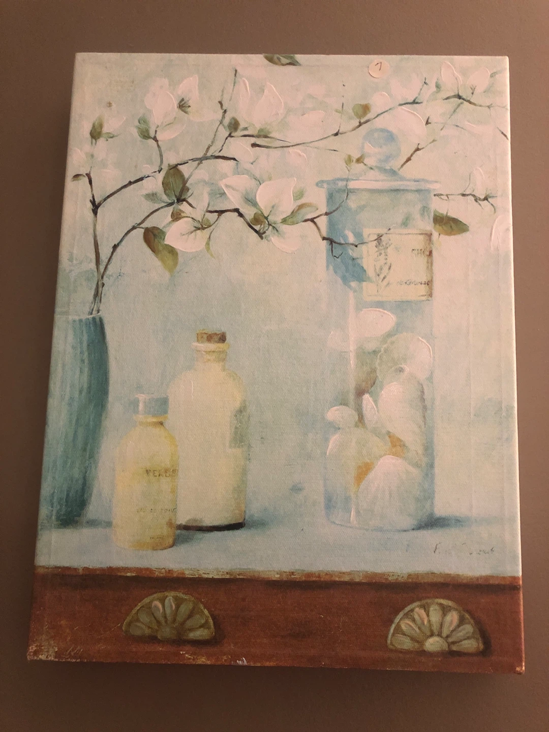 Still Life Floral Canvas Wall Art for Powder room 🏈