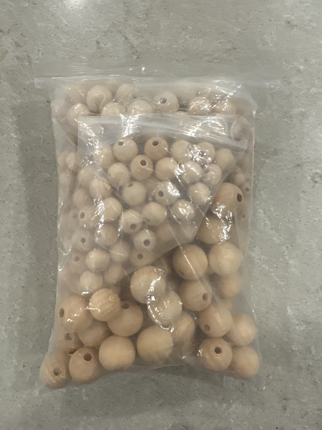 Natural Wood Beads Assorted Sizes 🏈