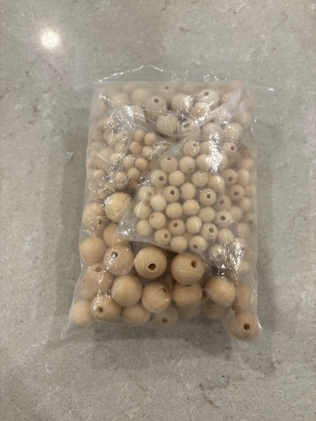 Natural Wood Beads Assorted Sizes 🏈 - photo 2