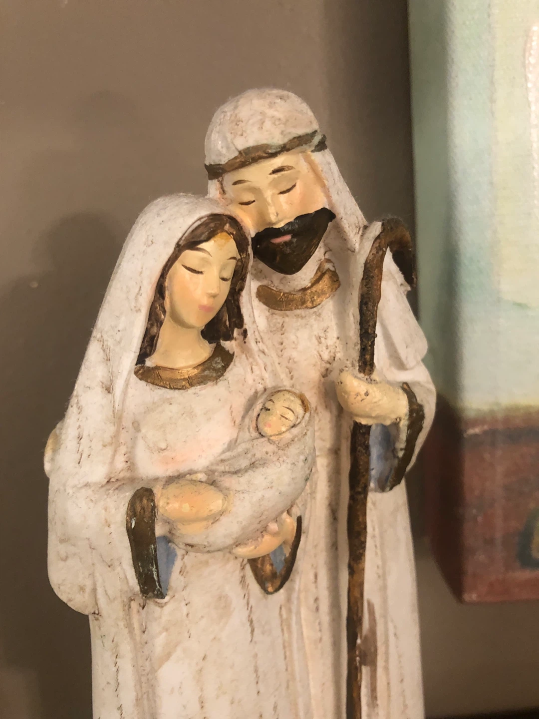 Holy Family Figurine 🏈 Jesus Joseph and Mary - photo 2