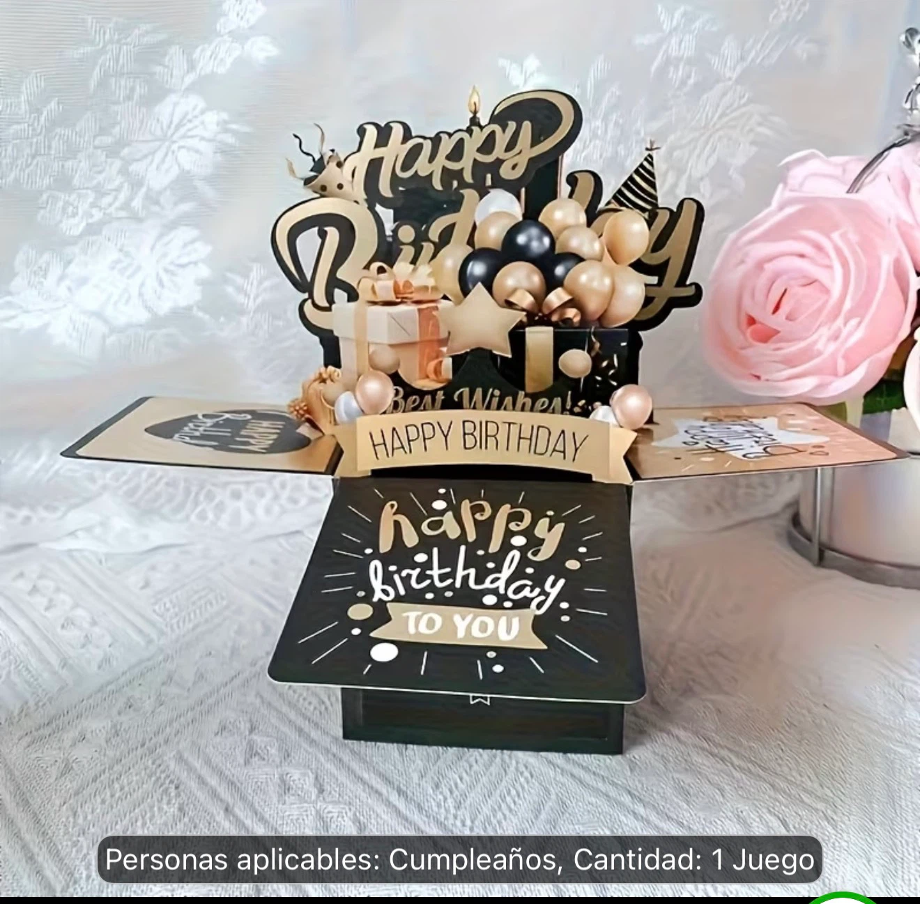 3D Pop-Up Birthday Greeting Card - photo 3