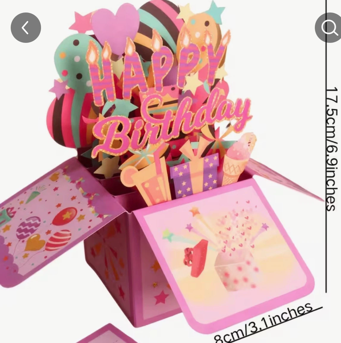 3D Pop-Up Birthday Greeting Card - photo 4