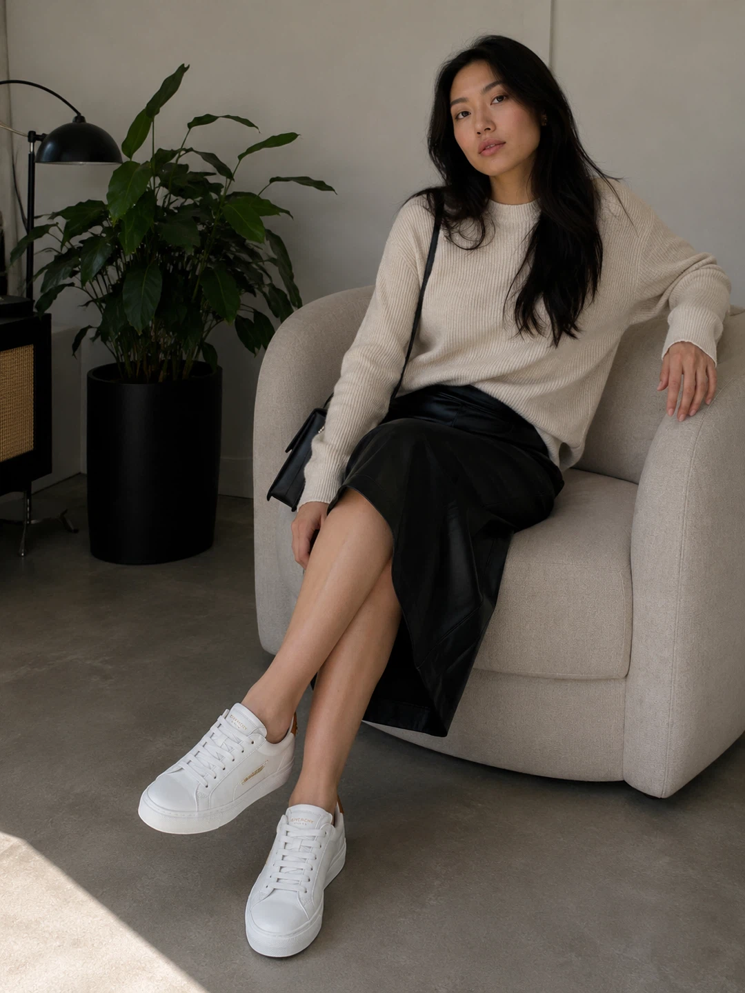 Givenchy urban street logo-print leather sneakers women