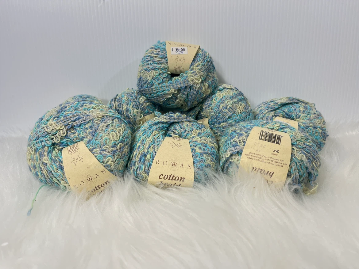Discontinued  cotton Yarn Lot (8 Skeins) – Matching Dye Lot!
