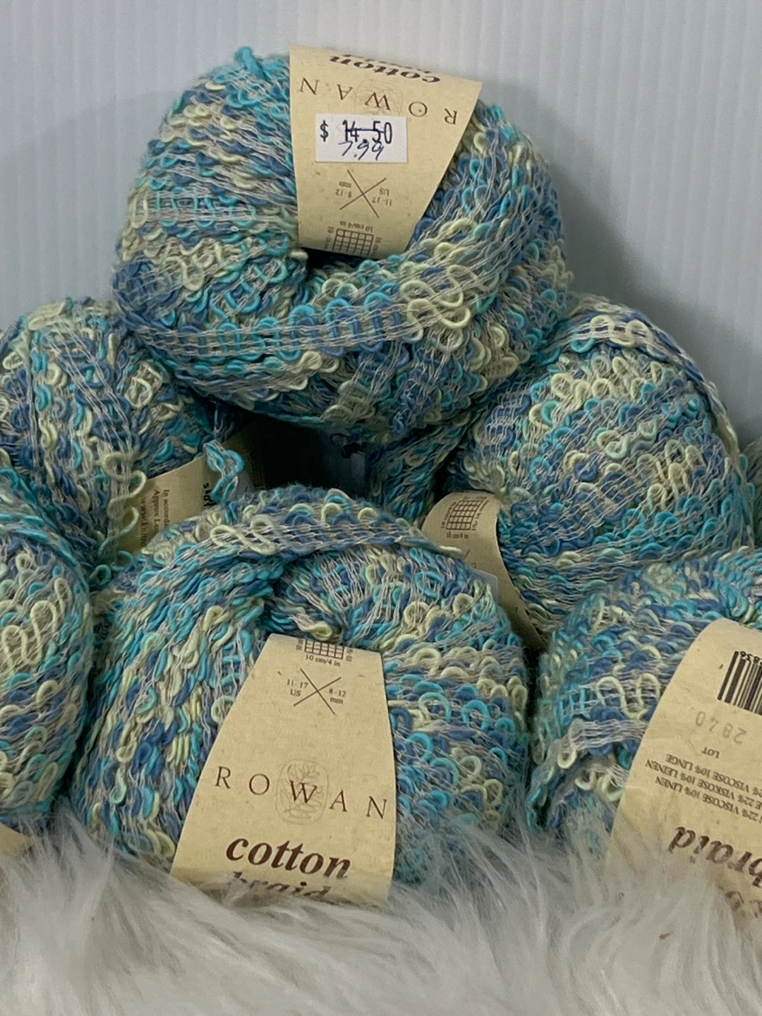 Discontinued  cotton Yarn Lot (8 Skeins) – Matching Dye Lot! - photo 2