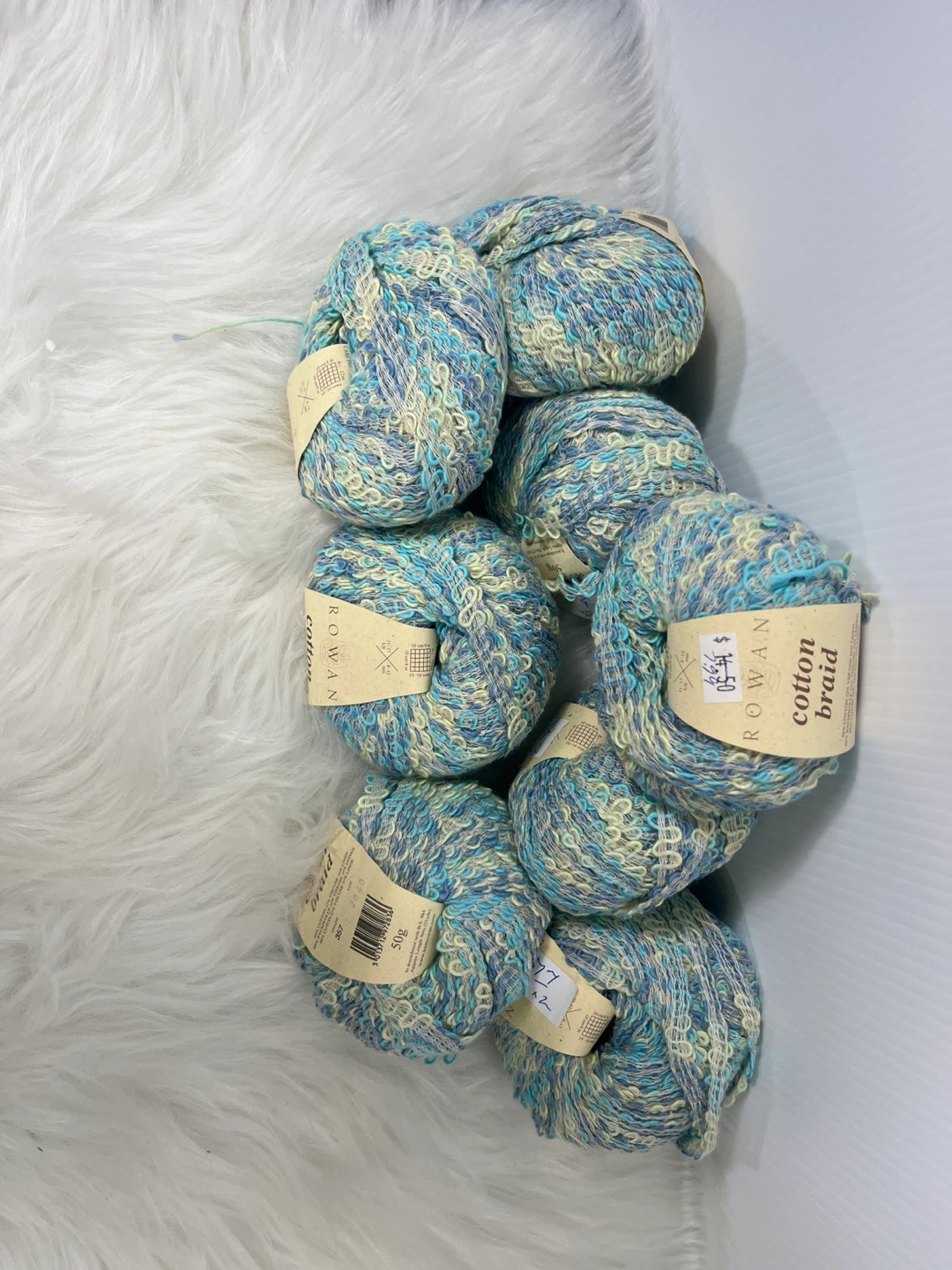 Discontinued  cotton Yarn Lot (8 Skeins) – Matching Dye Lot! - photo 3