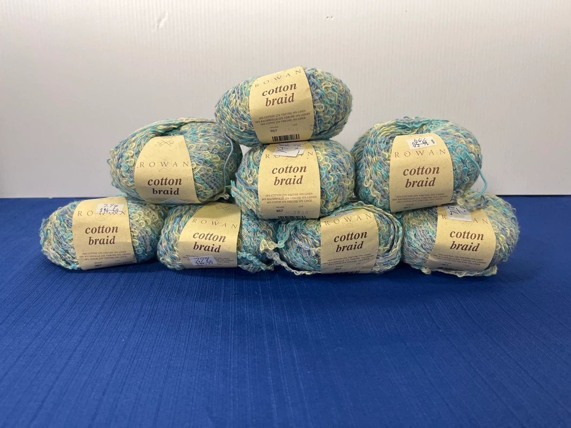 Discontinued  cotton Yarn Lot (8 Skeins) – Matching Dye Lot! - photo 5