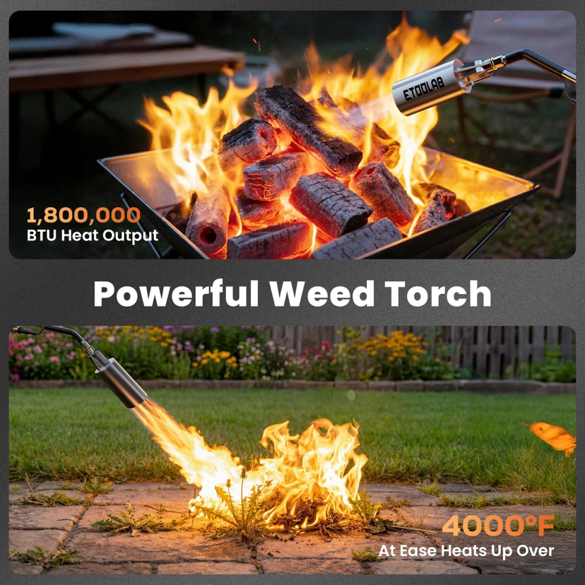 Propane Torch Weed Burner with Safety Hose - photo 2
