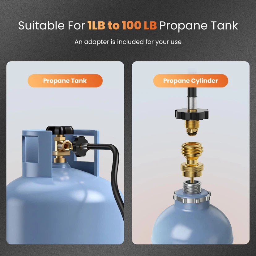 Propane Torch Weed Burner with Safety Hose - photo 3