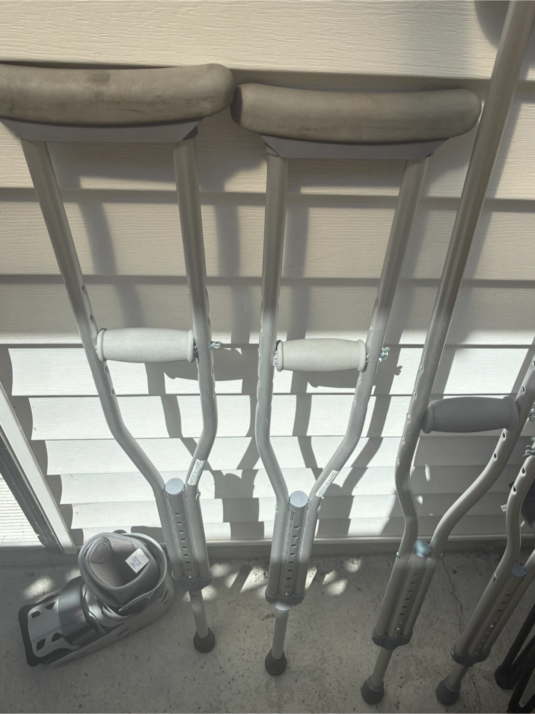 Medical Mart Crutches and Walking Boot
