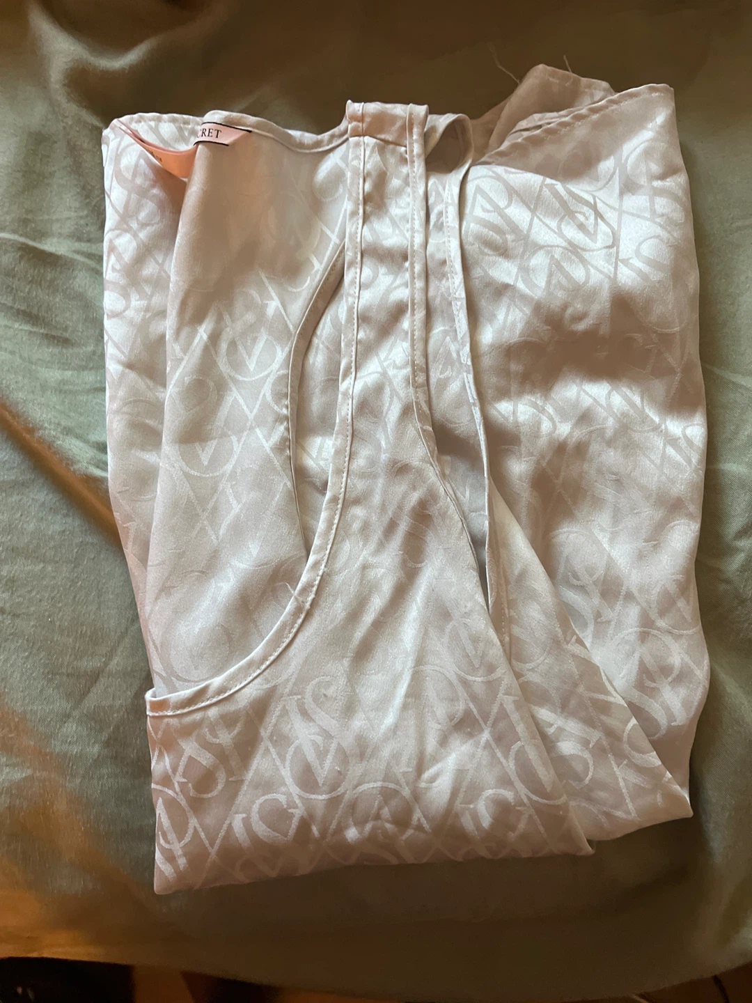 Victoria's Secret White Satin Tank Top - photo 2
