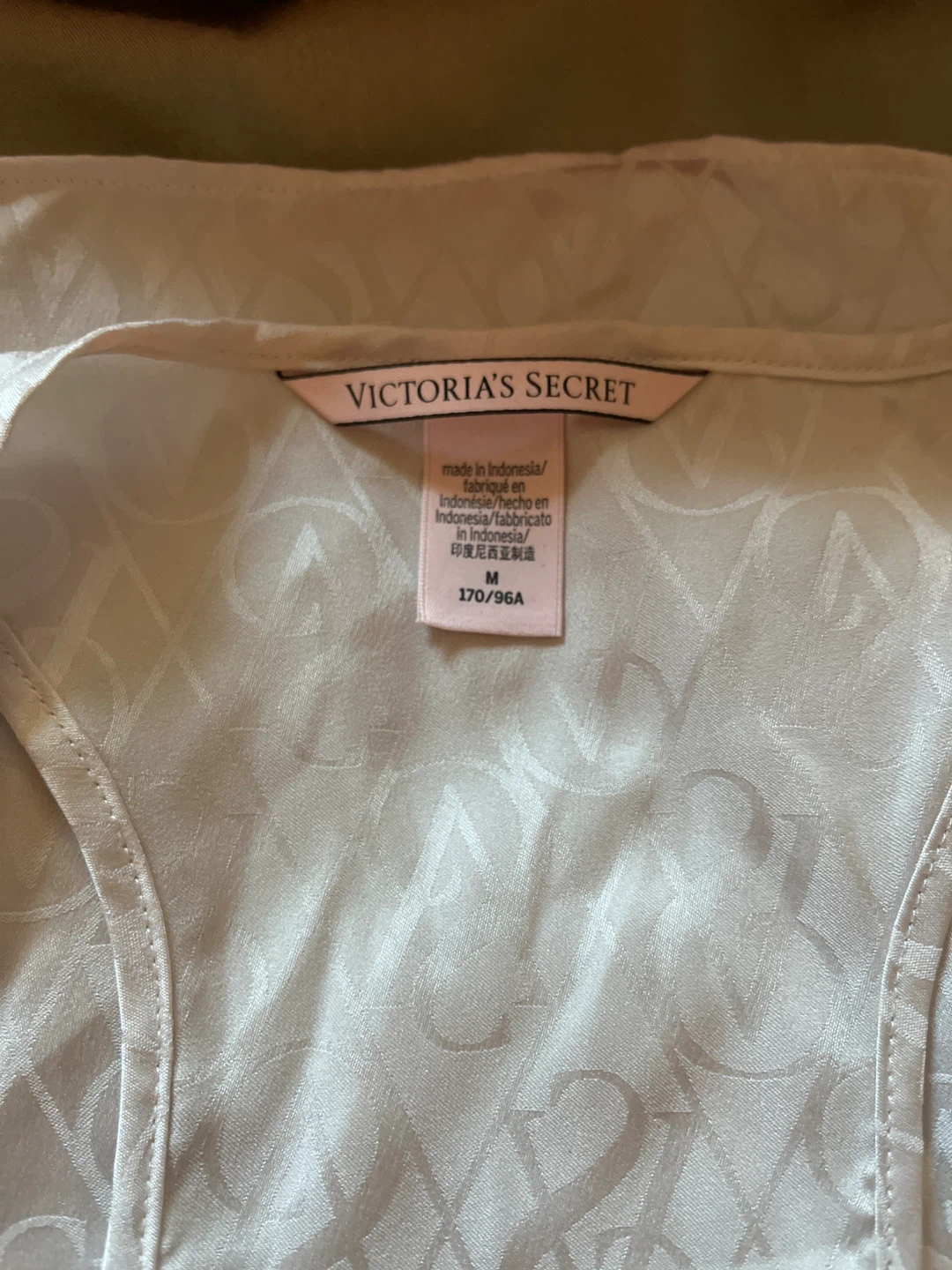 Victoria's Secret White Satin Tank Top