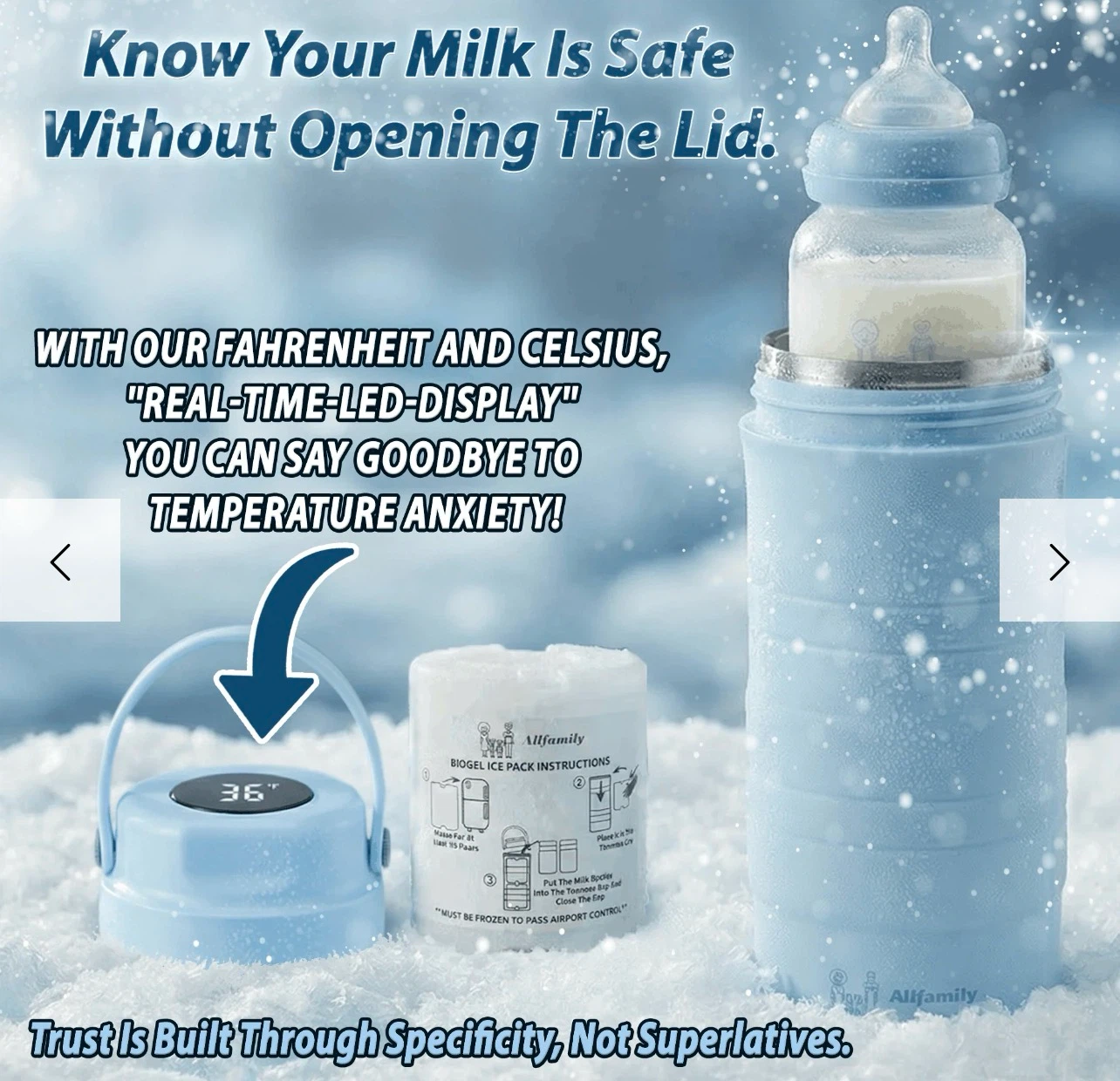 NEW 4AllFamily Milk Cooler with LED Temperature Display - photo 3