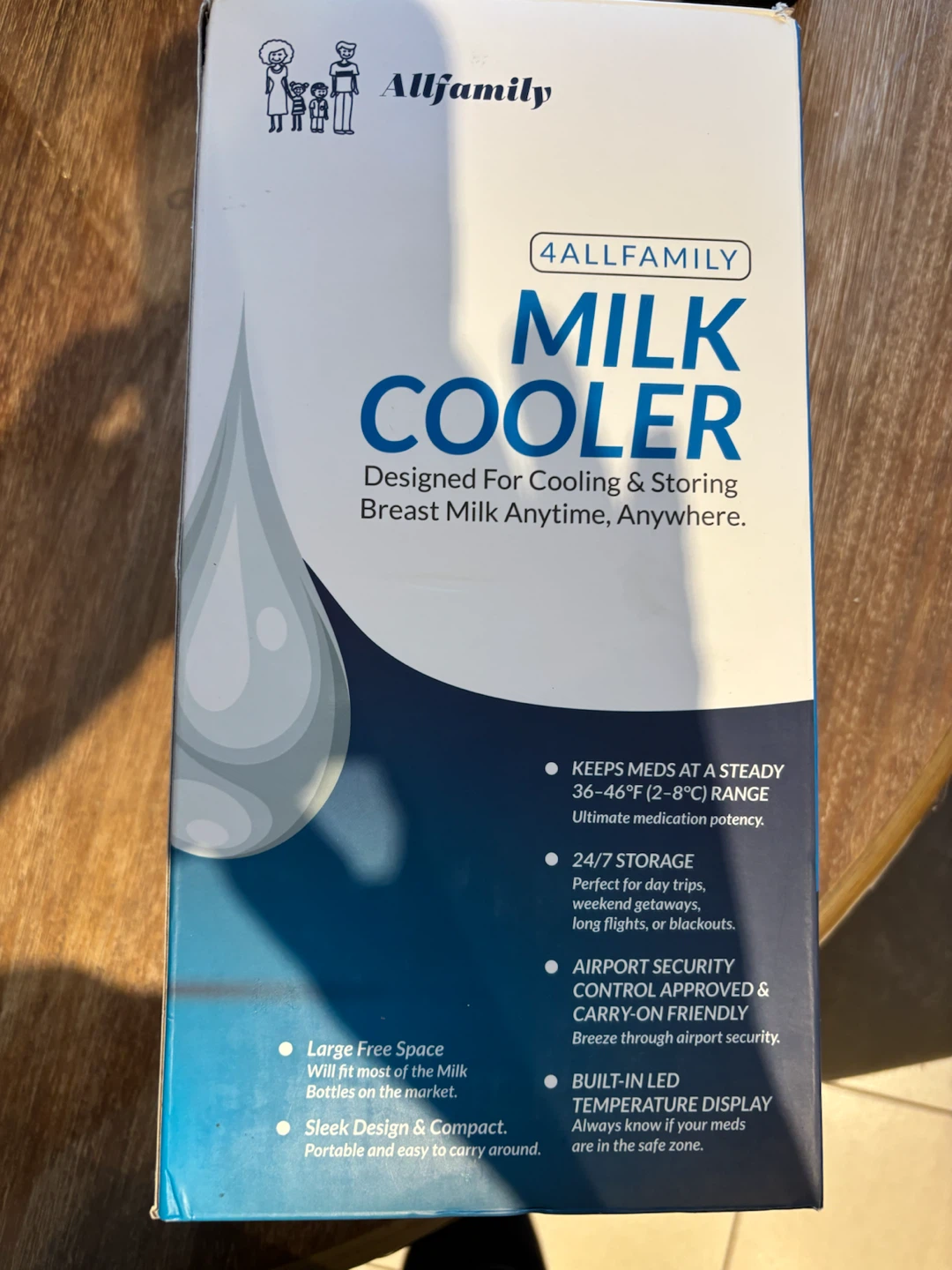 NEW 4AllFamily Milk Cooler with LED Temperature Display - photo 4