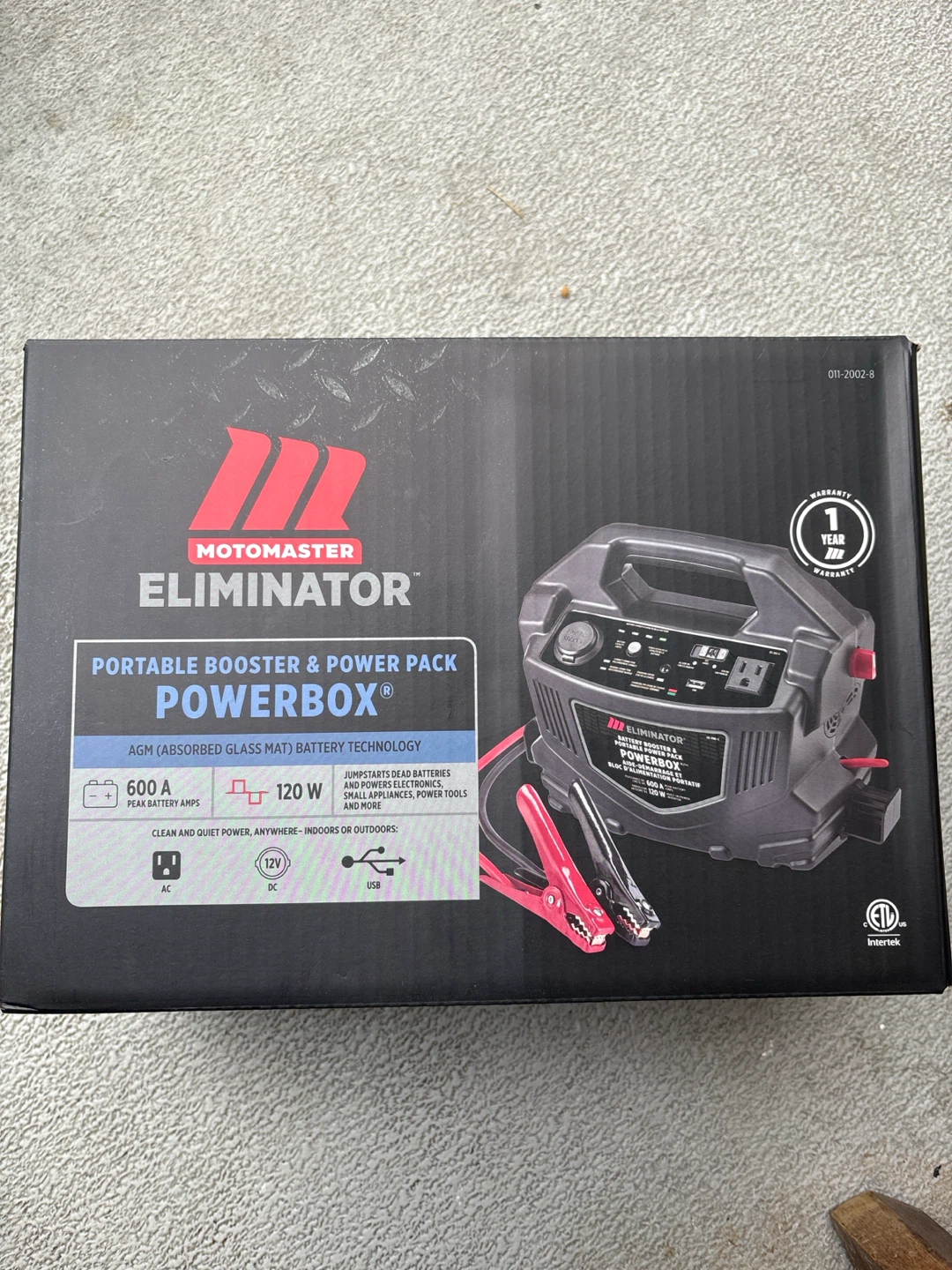MotoMaster Eliminator Portable Booster and Powerbox