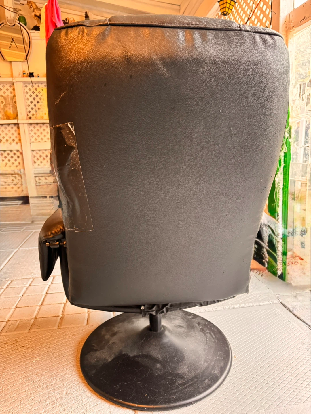 Black Swivel Recliner Chair - photo 4