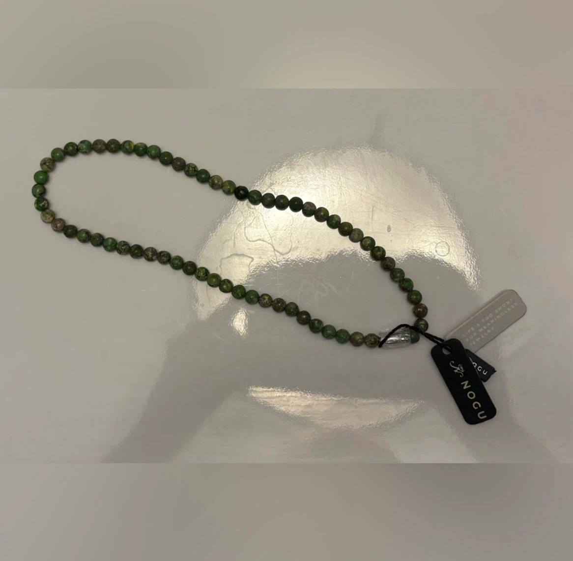 💚🩶NOGU Green Tree Agate Gemstone Wrap 🩶💚 - photo 3