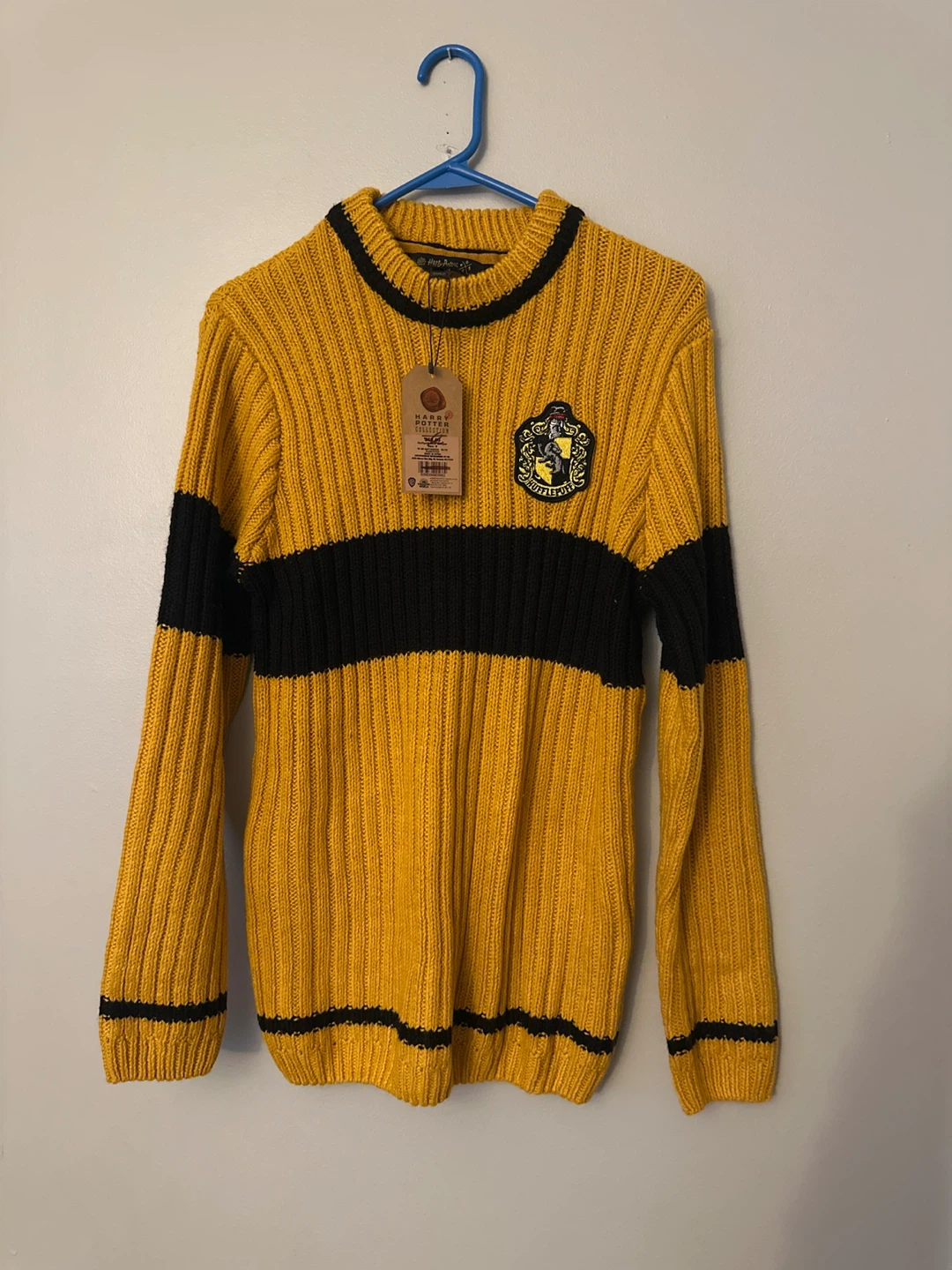 Harry Potter Hufflepuff Knit Sweater Size Small
