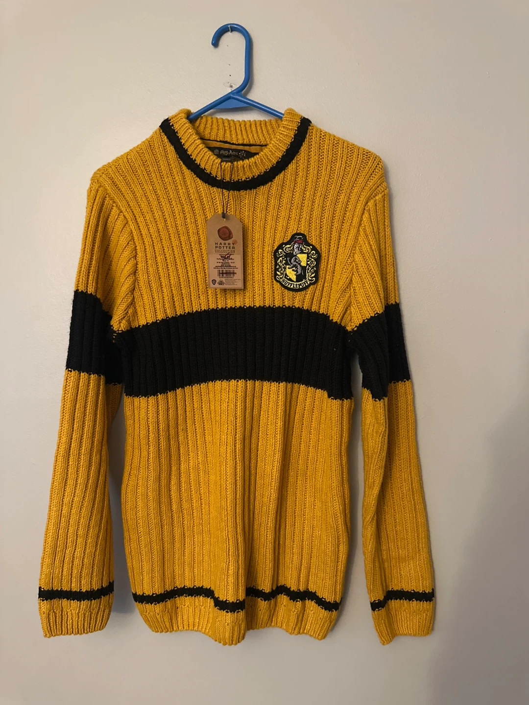 Harry Potter Hufflepuff Knit Sweater Size Small - photo 2