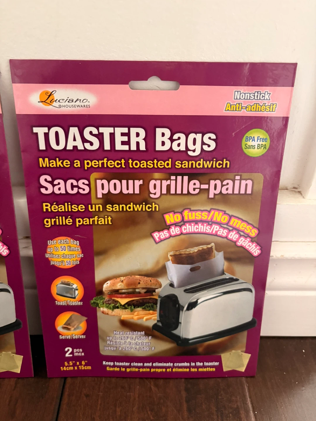 Luciano Housewares Toaster Bags - 3 Packs - photo 2