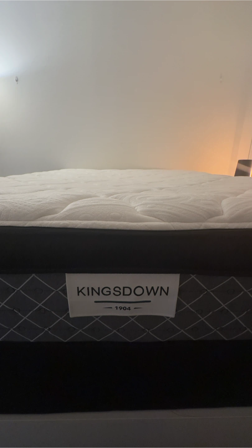 Kingsdown Queen Mattress + Box Spring – Clean & Well Maintained - photo 3