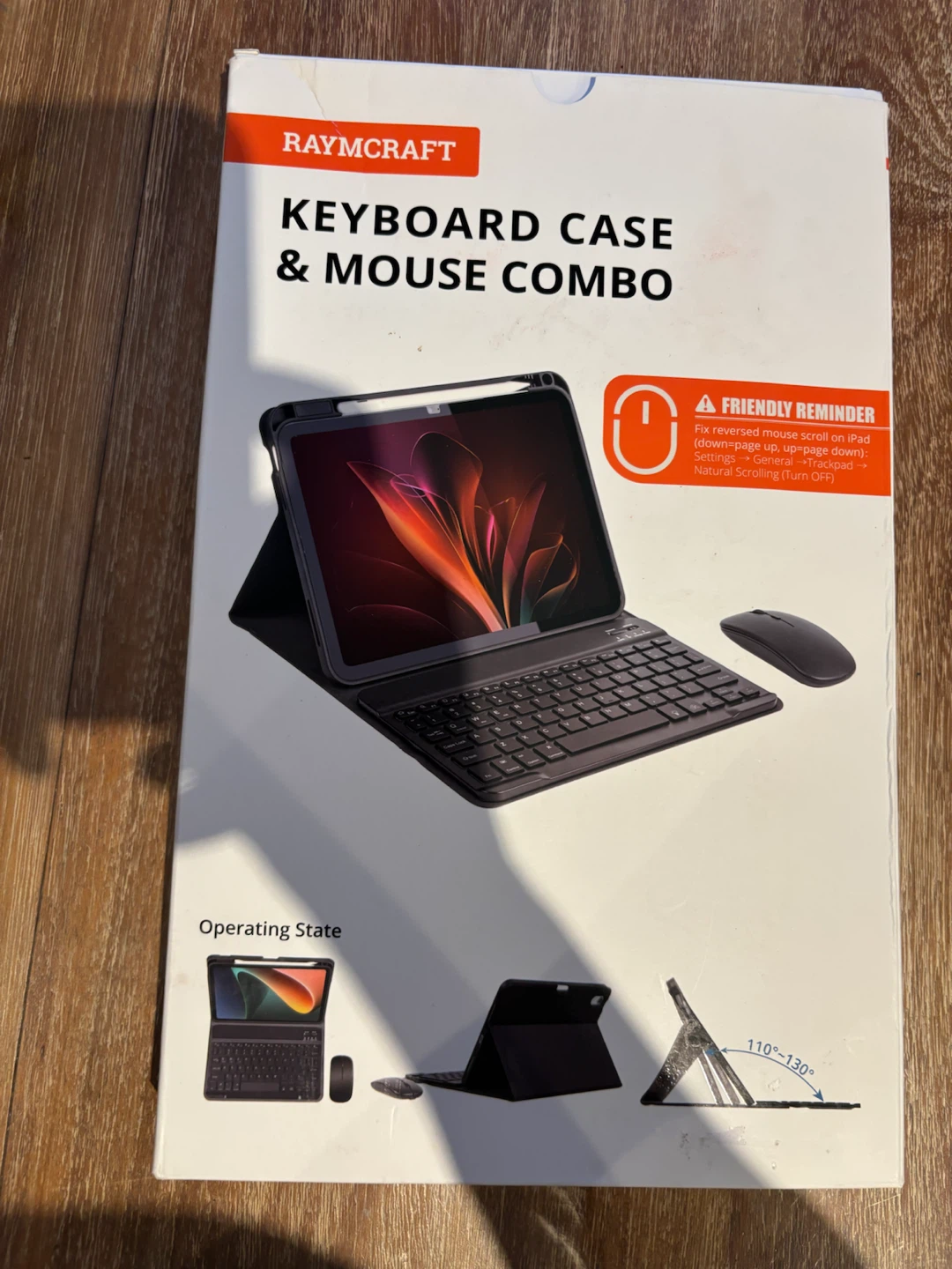 NEW Raymcraft iPad Air Keyboard Case and Mouse Combo - photo 5