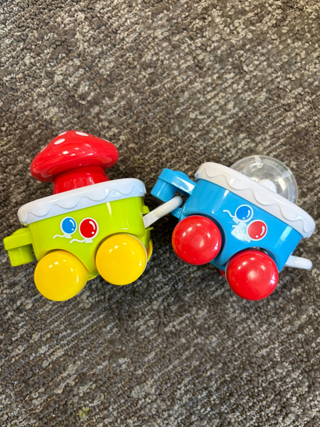 Set of 2 Press and Go Mushroom Toy Cars🏈