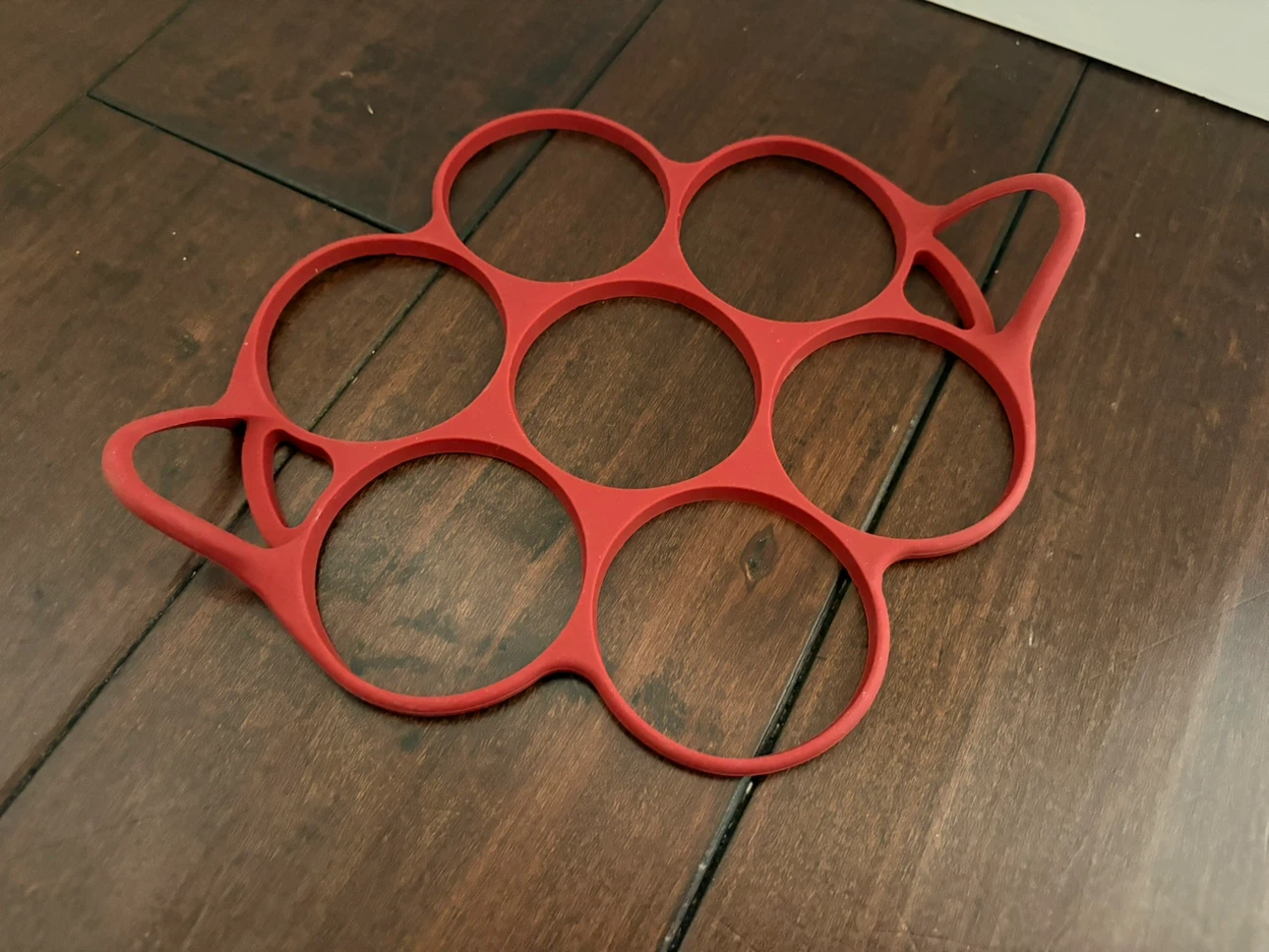 Red Silicone Egg Pancake Ring Maker