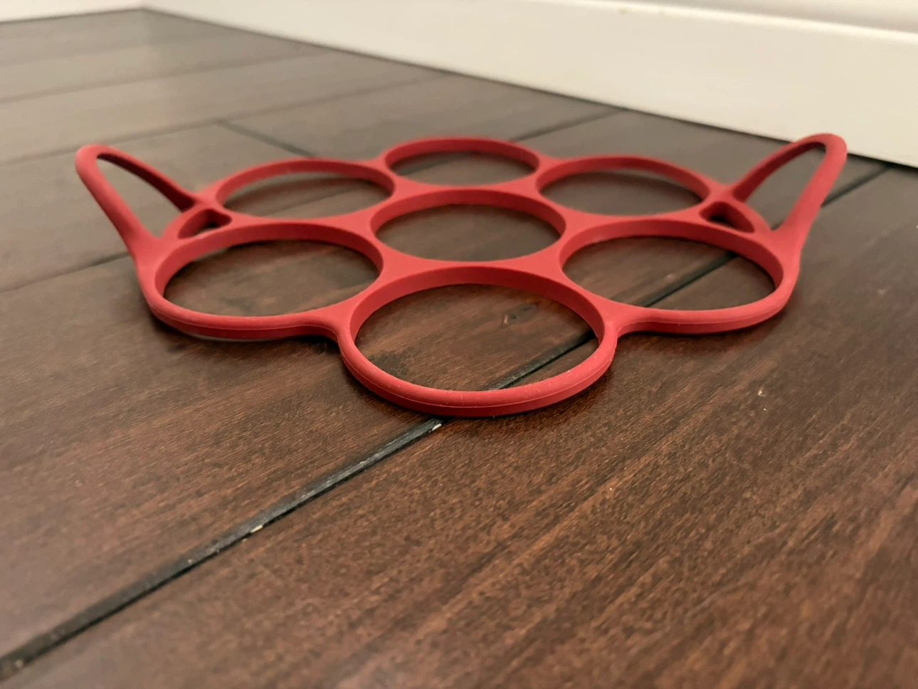Red Silicone Egg Pancake Ring Maker - photo 2