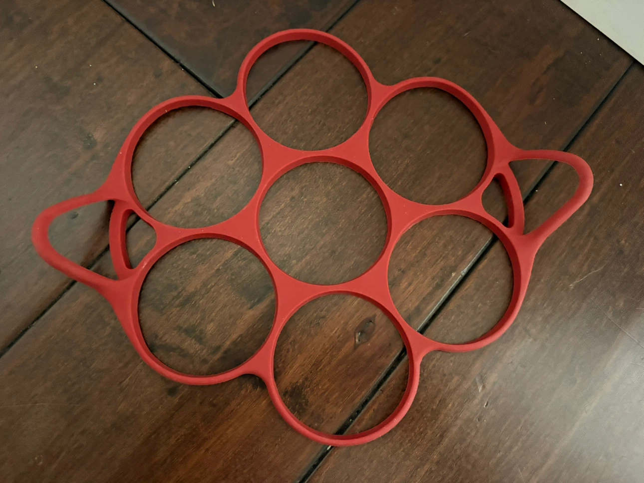 Red Silicone Egg Pancake Ring Maker - photo 3