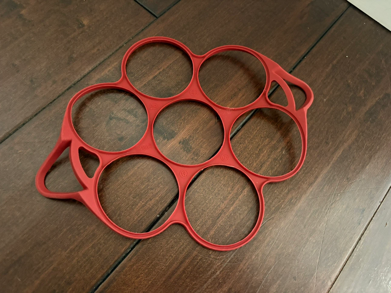 Red Silicone Egg Pancake Ring Maker - photo 4