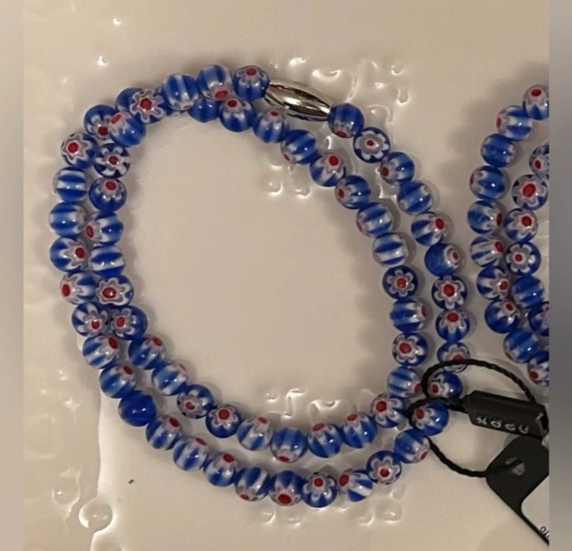 ❤️💙 NOGU Italian Iris Silver Millefiori Wrap 💙❤️ - photo 3