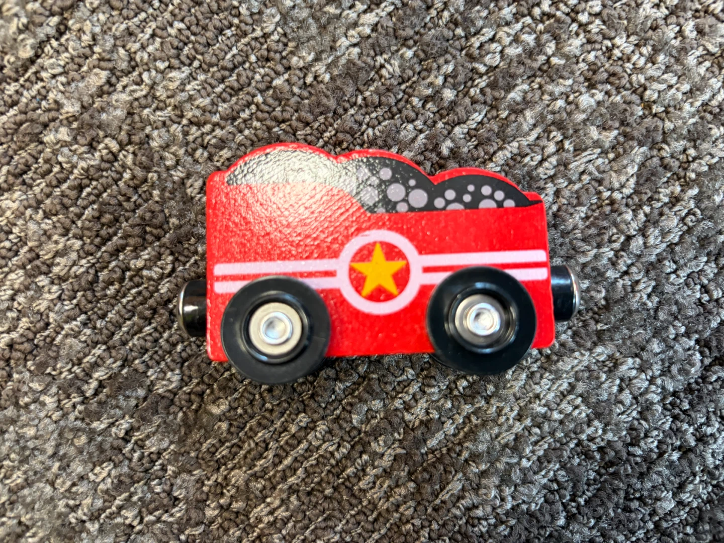 Red Wooden Toy Train Car🏈