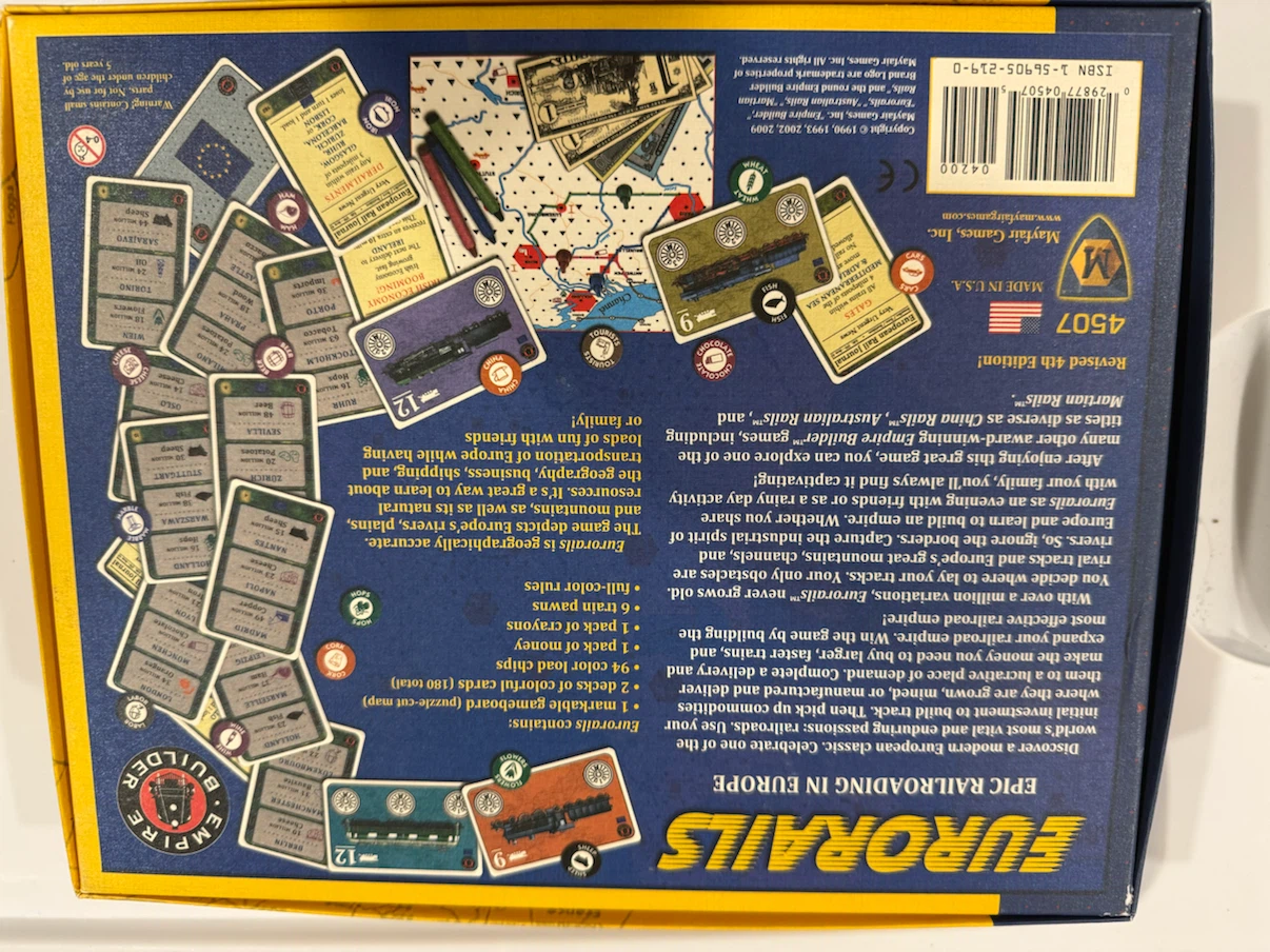 Eurorails Board Game Revised 4th Edition - photo 2