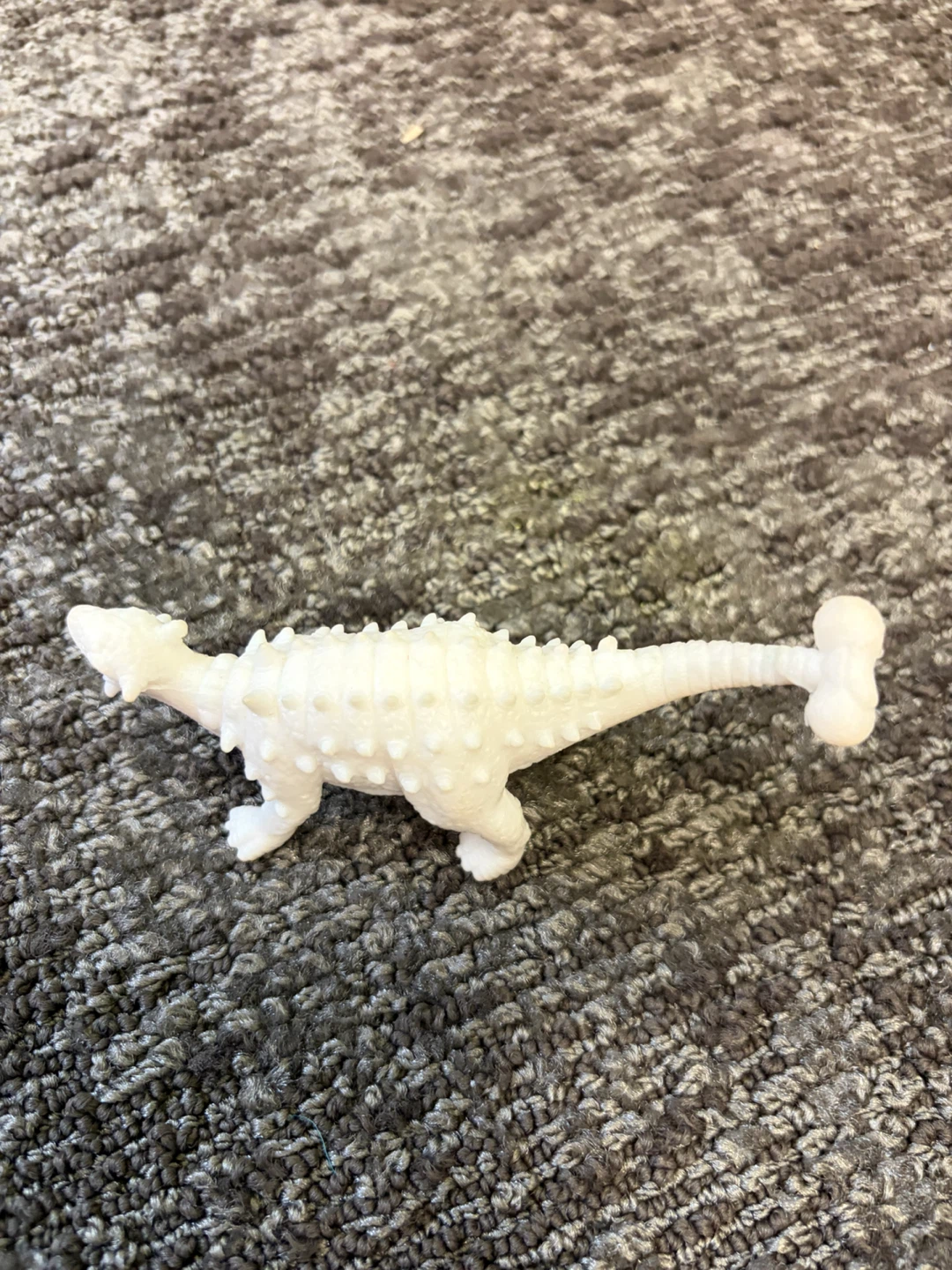 White Ankylosaurus Dinosaur Toy🏈