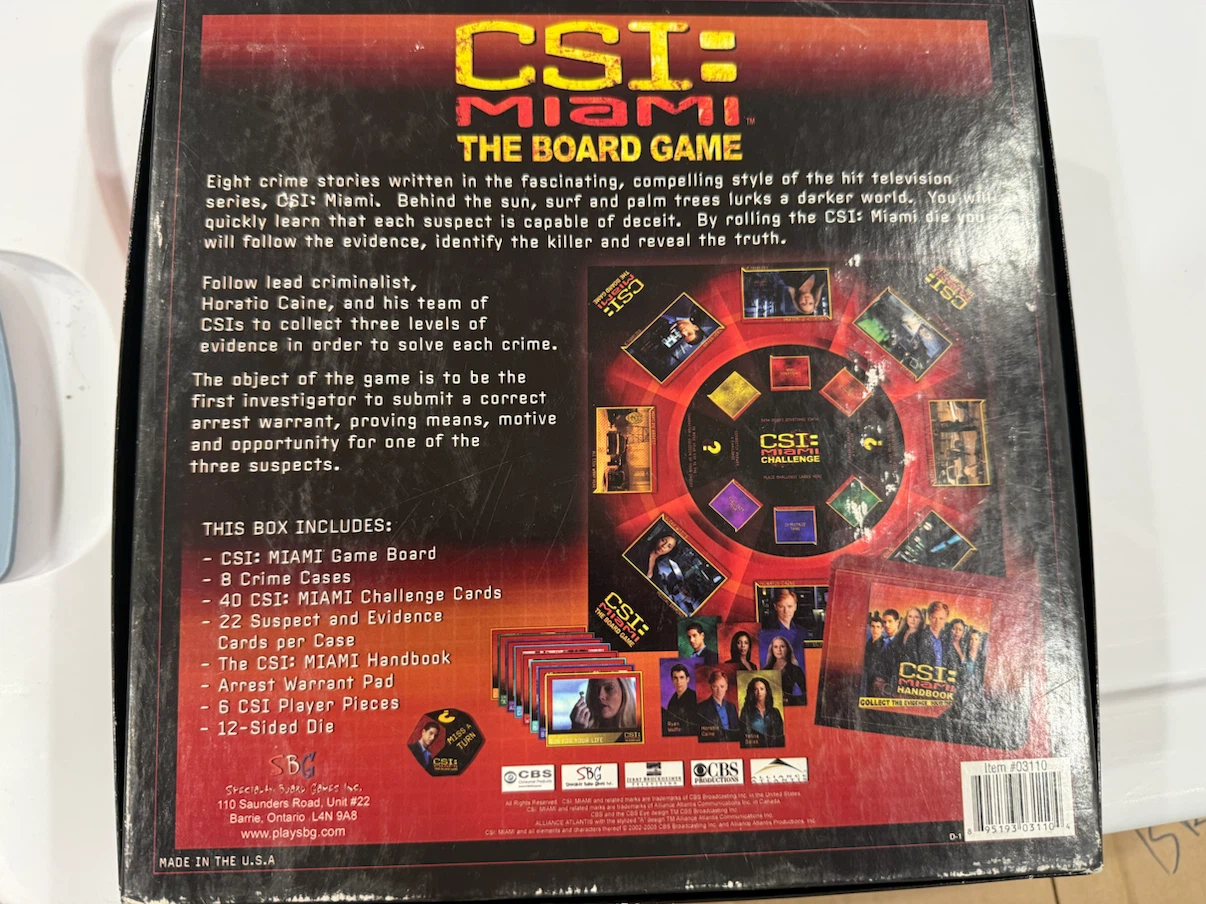 CSI: Miami The Board Game - photo 2