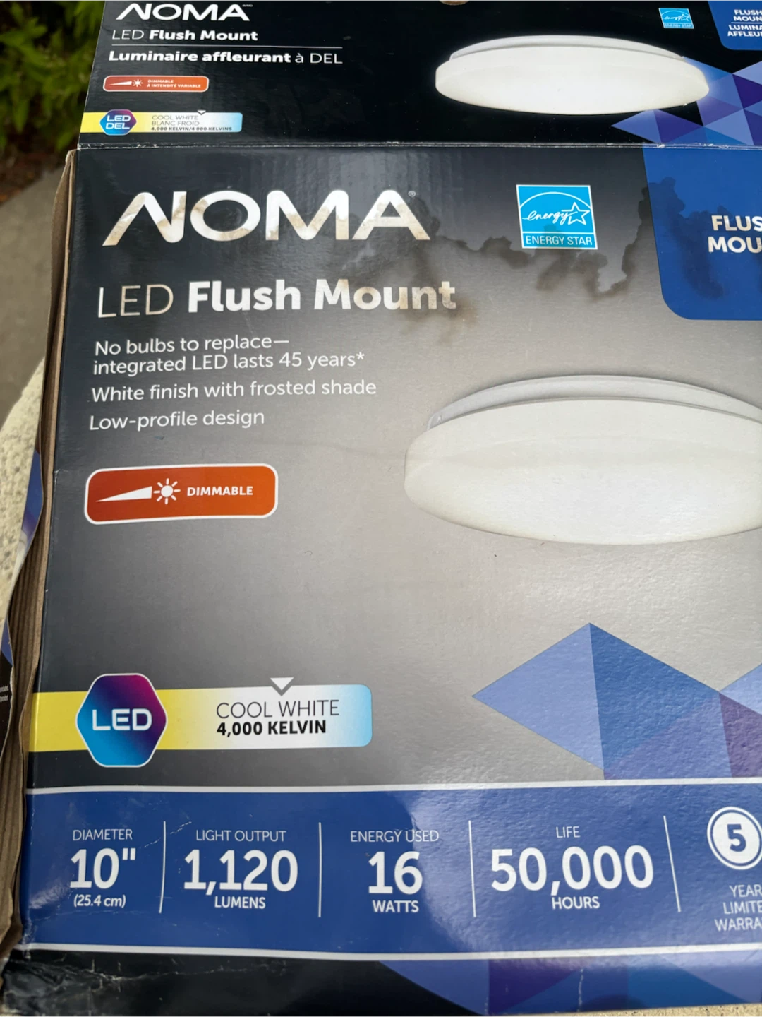 NOMA LED Flush Mount Light 10" 🏈