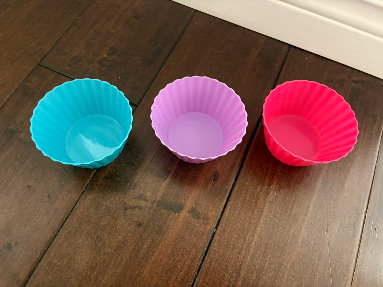 Set of 3 plastic ice cream cups - photo 3
