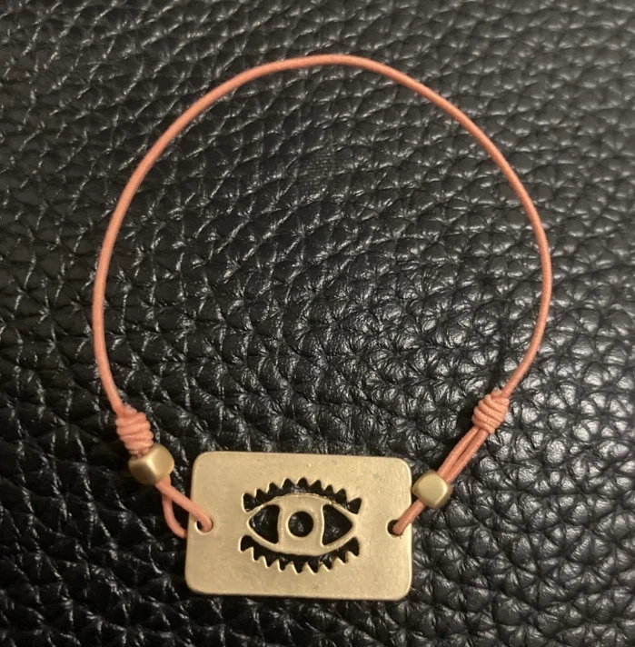 Barcelona Evil Eye Charm Cord Bracelet🏈