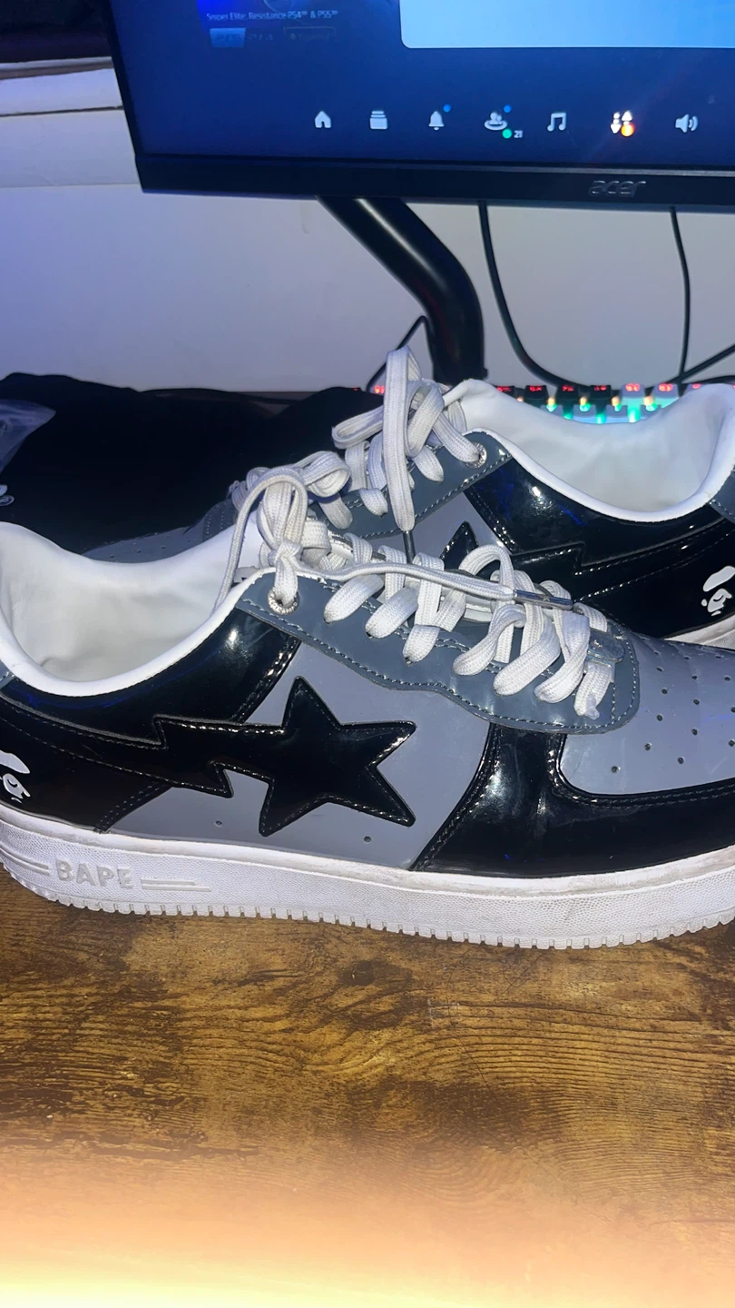 Bape Sta Patent Leather Sneakers - photo 3