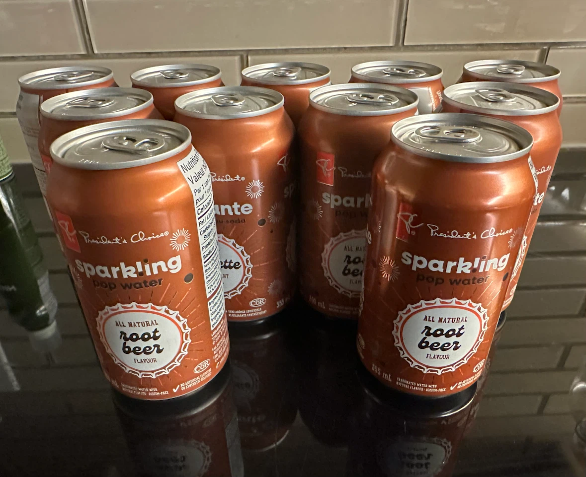 🏈 President’s Choice Root Beer Flavour Sparkling Water